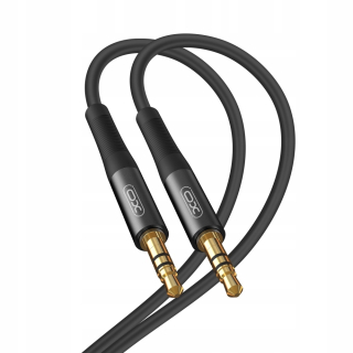 ZOSILNĚNÝ AUDIOVÝ KABEL NYLON AUX MINI JACK 3,5MM delka 1 metr