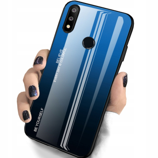 Huawei P20 Lite, skleněný kryt GLASS CASE, silikonový rám BUMPER