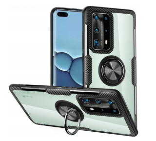 Huawei P40 Pro, obal pouzdro na mobil kryt obrněný Holder 3w1 ring průhledné