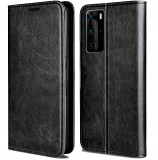 Huawei P40 Pro, magnetické pouzdro, obal, kryt SKIN, 100% kůže