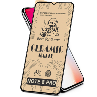 Xiaomi Redmi Note 8 Pro, ochranné sklo AG FROST MATT 5D Full Glue celý displej