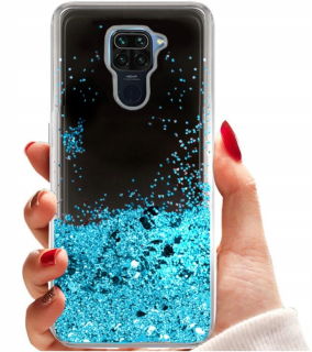 Xiaomi Redmi Note 9, kryt pouzdro plovoucí brokát SHINING GLITTER