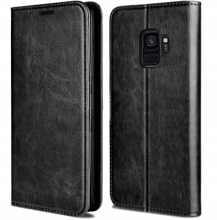 Samsung Galaxy S9, magnetické pouzdro, obal, kryt SKIN, 100% kůže