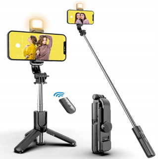 TELEFONNÍ DRŽITEL, SELFIE TYČ, tripod, stativ LED